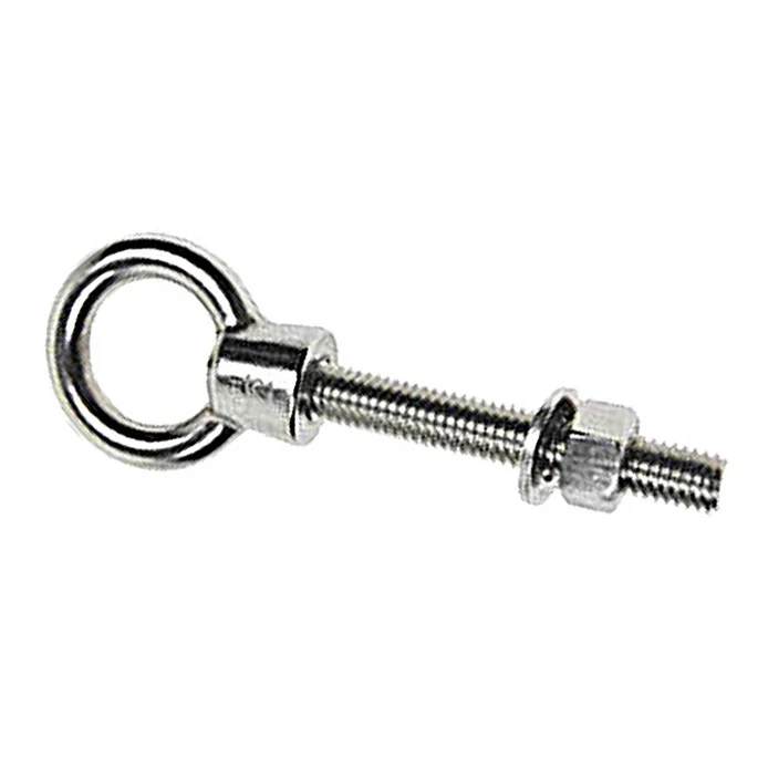 Shoulder Eye Bolts - Stainless Steel Type 316 - Long - 5/16" x 12"