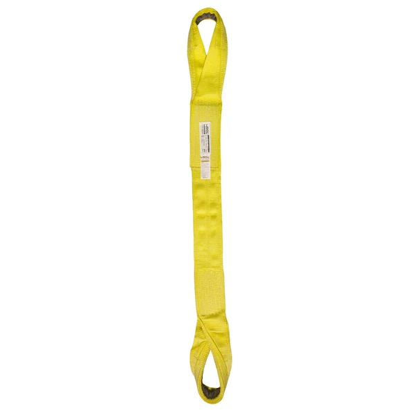 Nylon Lifting Sling - Twisted Eye & Eye | Reinforced Eyes - 6" x 10' - 4-ply