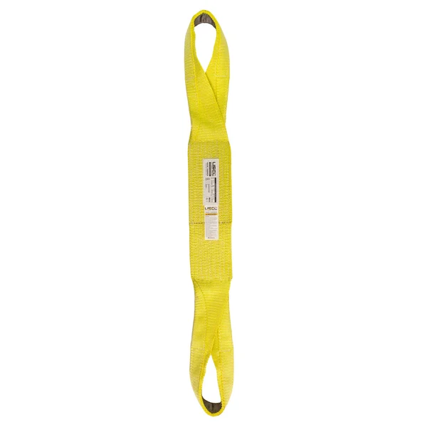 Nylon Lifting Sling - Twisted Eye & Eye | Reinforced Eyes - 8" x 6' - 3-ply