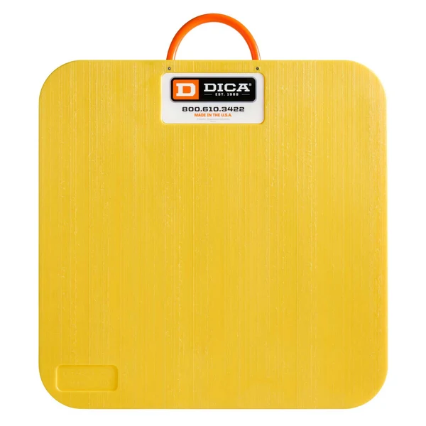 DICA SafetyTech® 24" x 24" Outrigger Pad | Heavy Duty | 2" Thick | Yellow
