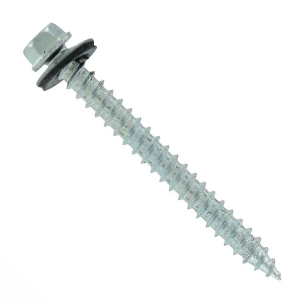 ST Fastening #14 x 2-1/2" Type 17 Woodbinder Metal Roofing Screw - Electro-Galvanized, Pkg 250