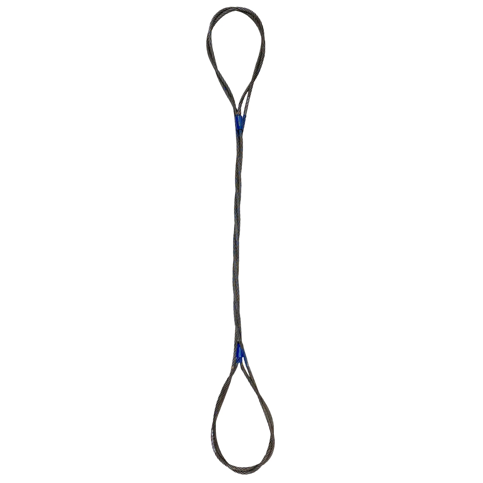 1-1/2" x 18' Three Part Braided Wire Rope Sling