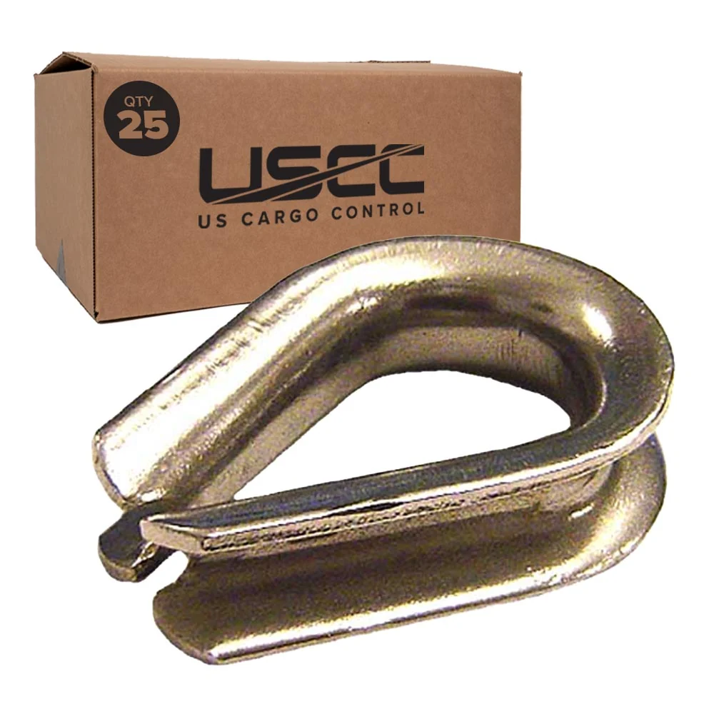 1/4" Stainless Steel Thimble | Type 304 - Heavy-Duty | 25-Pack