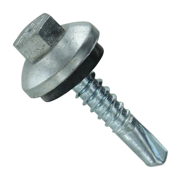 ST Fastening #12 x 1" Self-Drilling ZXL Steelbinder Metal Roofing Screw, Hex-Washer Head - Electro-Galvanized, Qty. 250