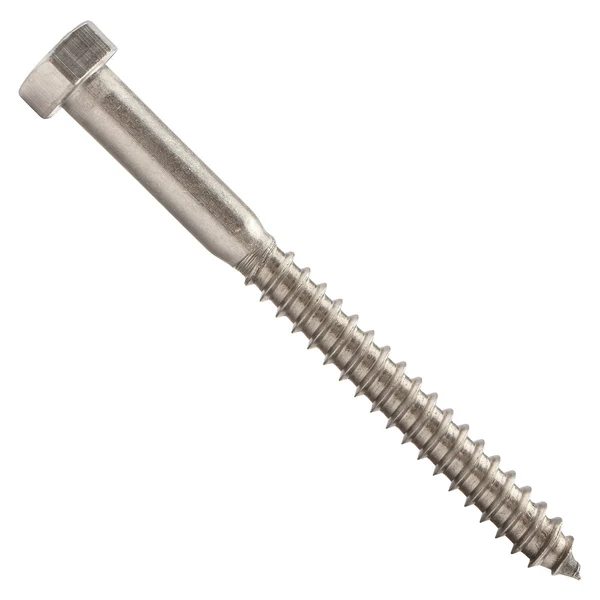 5/16" x 3-1/2" Conquest Hex Head Lag Bolt for Wood - 316 Stainless Steel