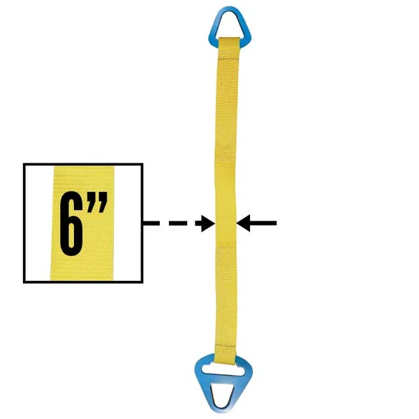 Nylon Lifting Sling - Triangle Choker - 6" x 8' - 2-ply