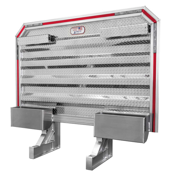 68" x 86" Semi Headache Rack | 2 Half-Trays & 2 Chain Hangers