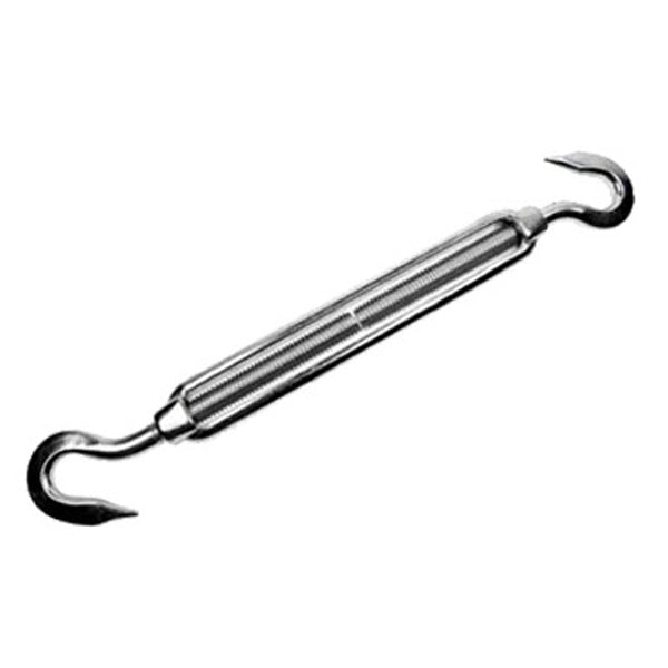 5/32" x 1-9/10" Hook & Hook Stainless Steel Turnbuckle