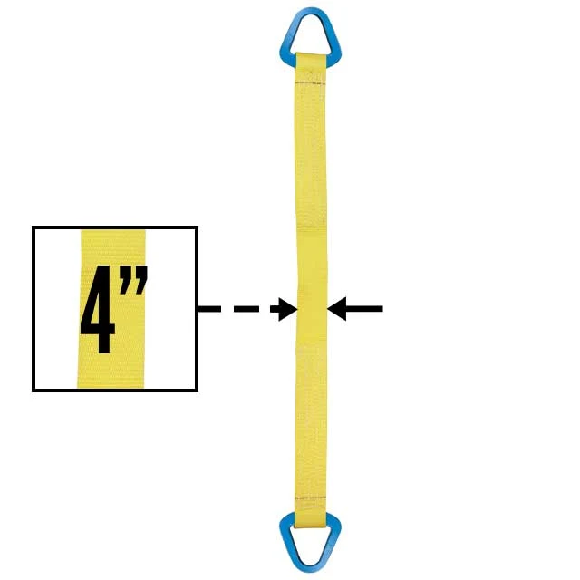 Nylon Lifting Sling - Triangle - 4" x 3' - 2-ply