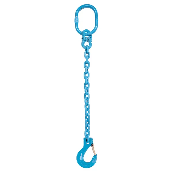 3/8" x 12' Pewag Single Leg Chain Sling w/ Sling Hook - Grade 120