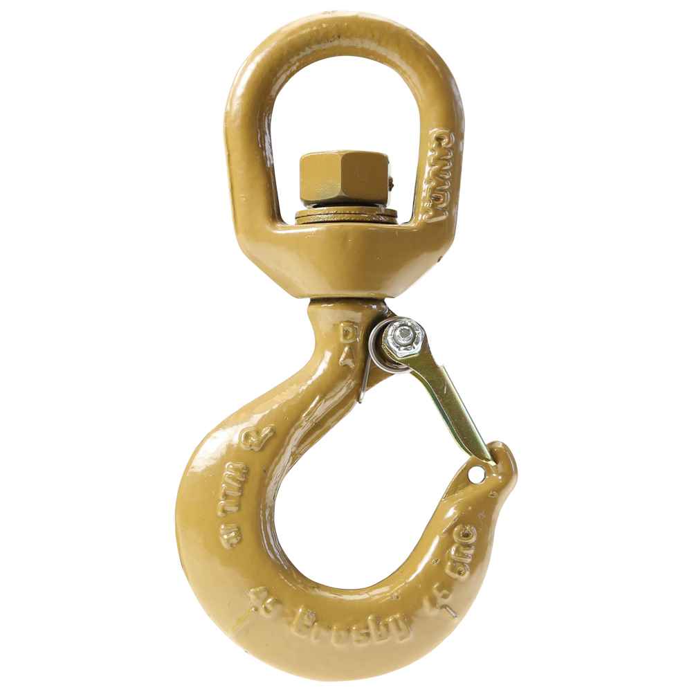 Crosby® L-322AN 15 Ton Alloy Swivel Eye Hook w/Latch - 1048880