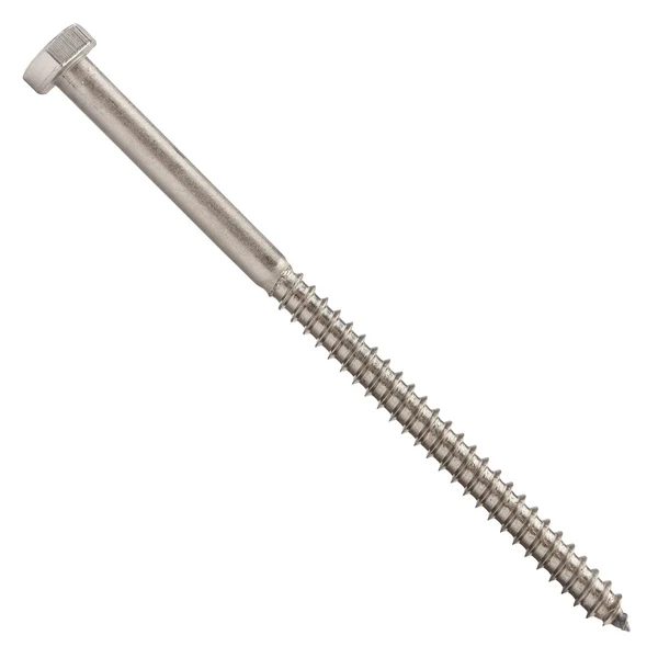 1/4" x 4-1/2" Conquest Hex Head Lag Bolt for Wood - 316 Stainless Steel