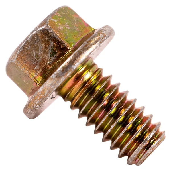 1/4" x 1/2" Conquest Grade 8 Non-Serrated Flange Bolt - Zinc Yellow