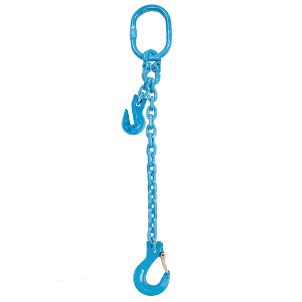 3/8" x 10' Pewag Adjustable Single Leg Chain Sling w/ Sling Hook - Grade 120
