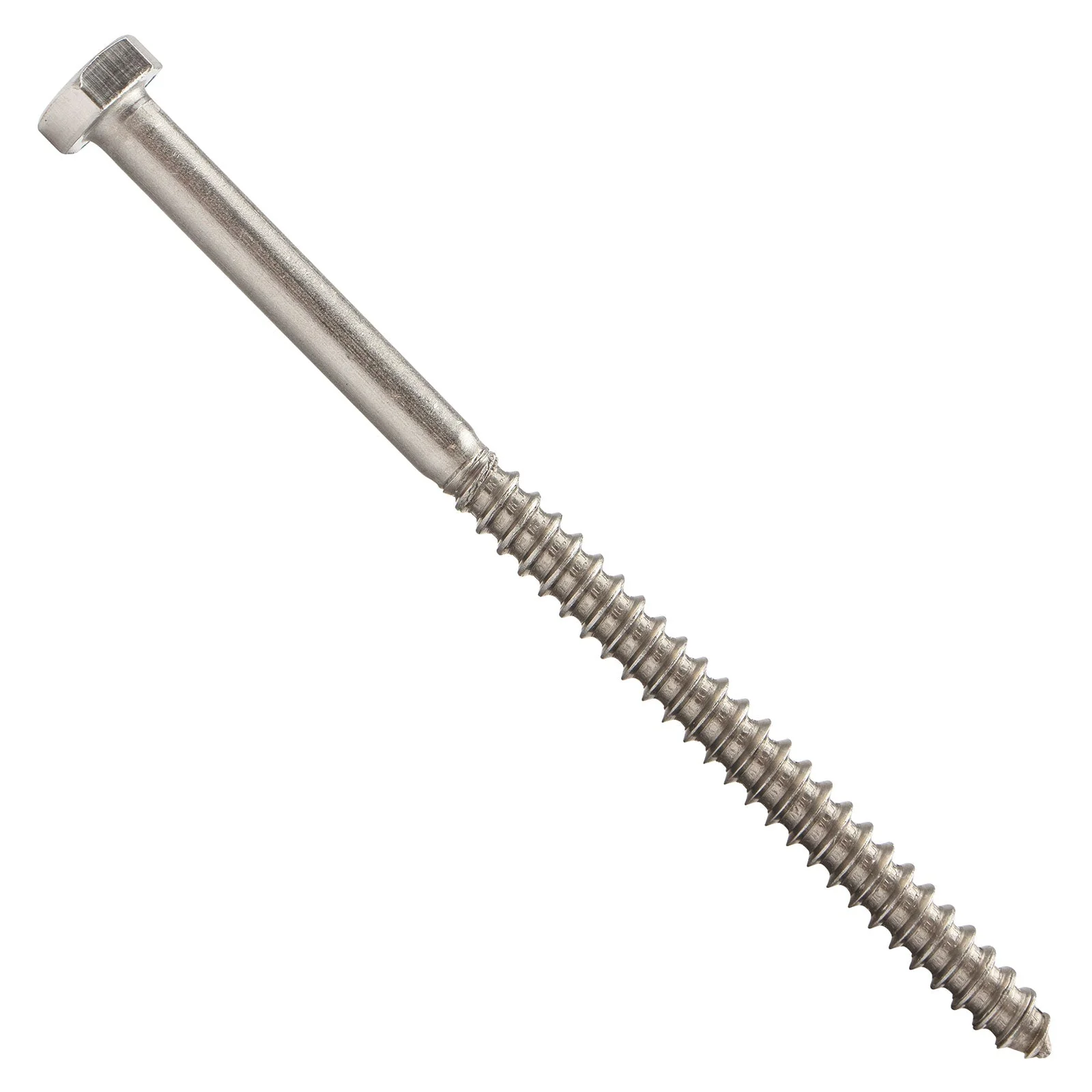 1/4" x 4-1/2" Conquest Hex Head Lag Bolt for Wood - 18-8 Stainless Steel