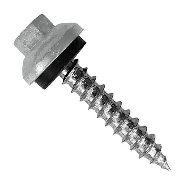 ST Fastening #14 X 1-1/2" ZXL Tapping Woodbinder Metal Roofing Screw - Light Gray, Pkg 250