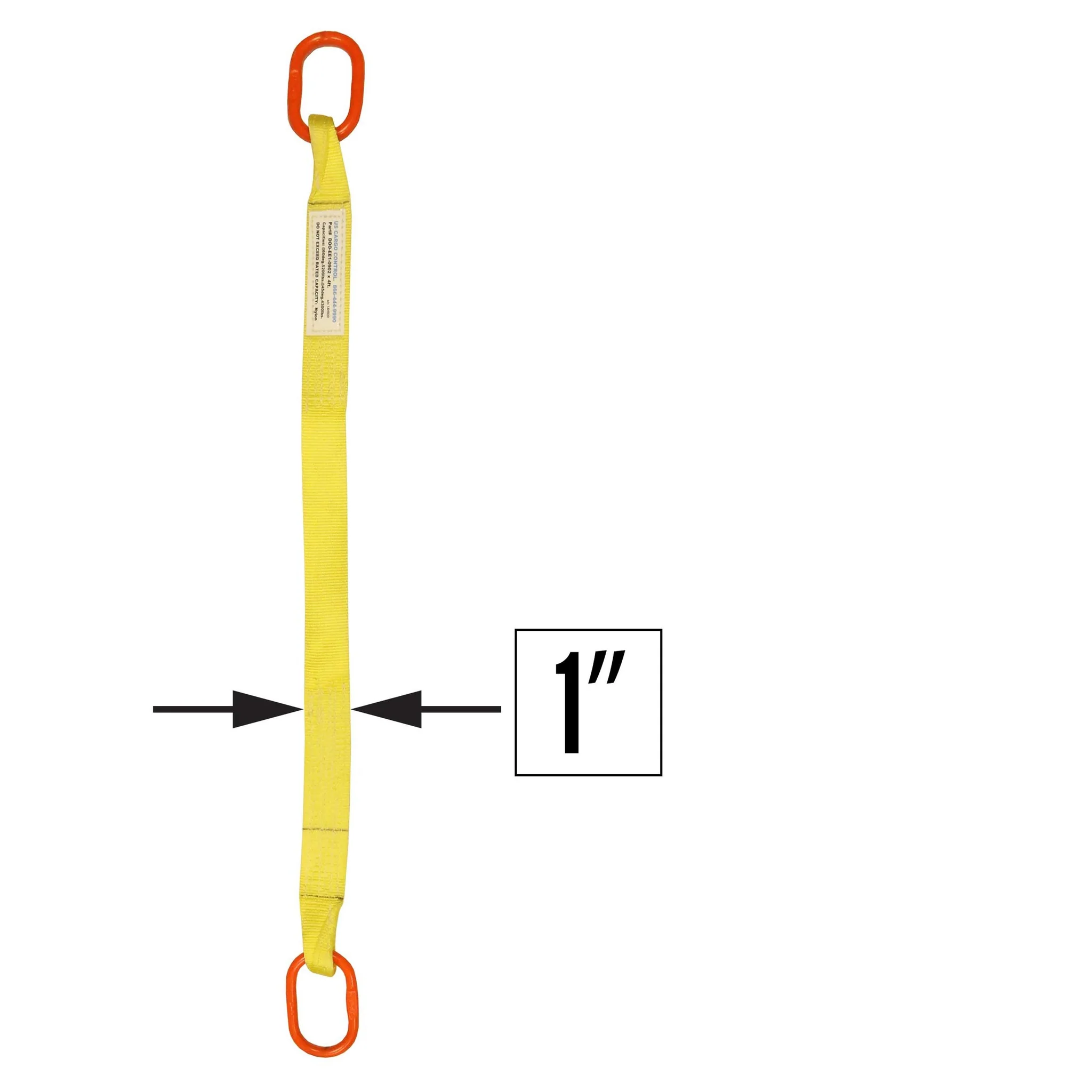 1"x18' (2 ply) Single Leg Nylon Sling w/ Master Link Both Ends