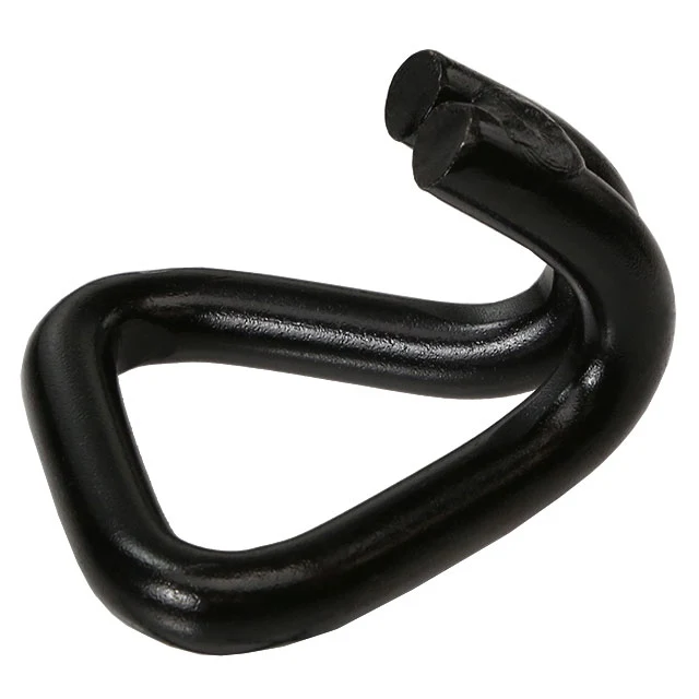 2" Black Painted Double J Short Wire Hook | 11,000 lbs. BS