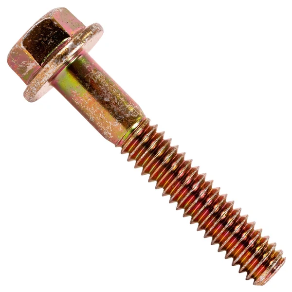 1/4" x 1-1/2" Conquest Grade 8 Non-Serrated Flange Bolt - Zinc Yellow