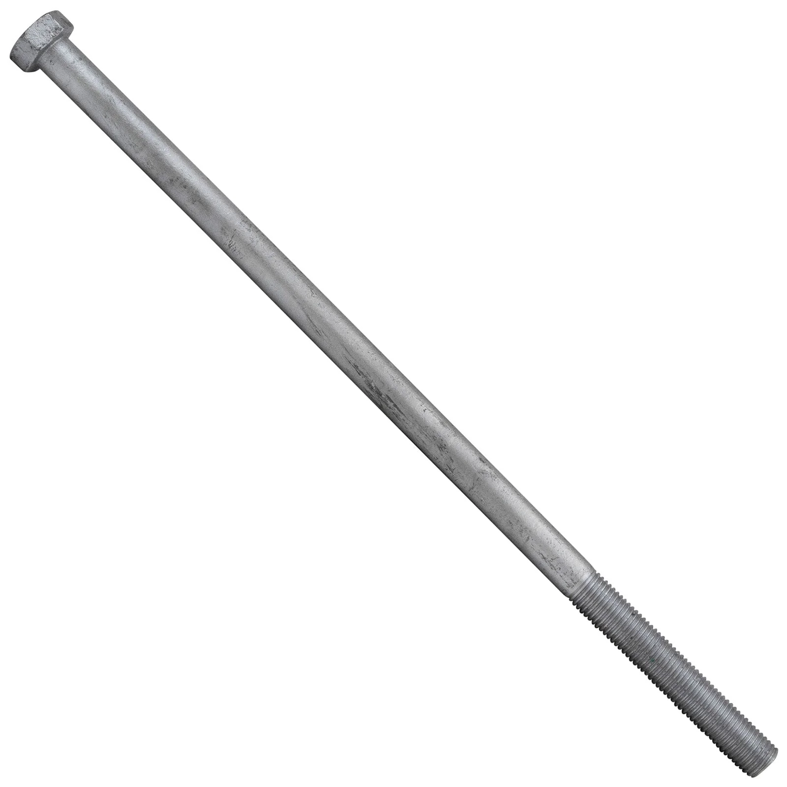 1" x 24" Conquest A307 Grade A Hex Bolt w/6" Thread - Hot Dip Galvanized