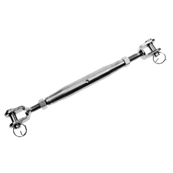 1/2" x 6" Jaw & Jaw Stainless Steel Pipe Turnbuckles