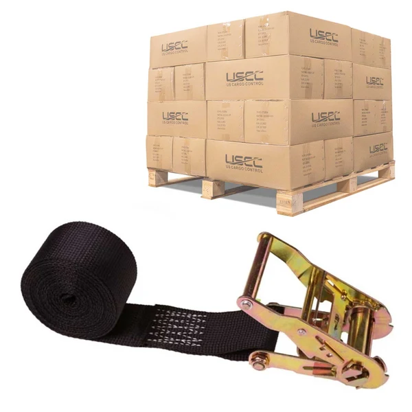 2" x 15' Endless Ratchet Strap | Black | 800-Pack (Pallet)