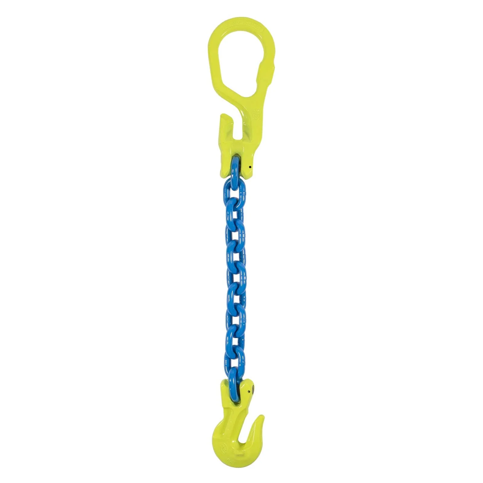 3/8" x 10' Adjustable Single Leg Chain Sling w/ Gunnebo Chain and Grab Hook - Grade 100