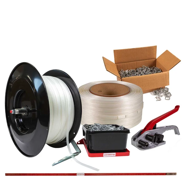 1-1/4" Composite Strapping Starter Kit - Forklift Dispenser