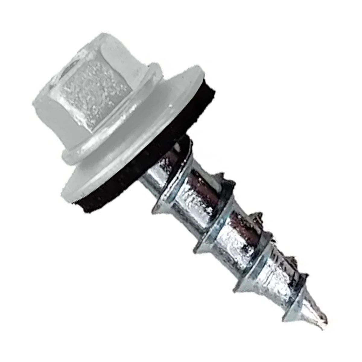 ST Fastening #12 x 3/4" Type 17 Woodbinder Metal Roofing Screw For OSB - Bright White, Pkg 250