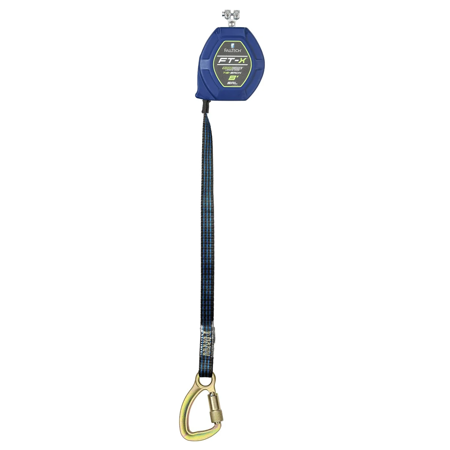 FallTech EdgeCore FT-X LE 8' Tie-Back Replacement Leg for SRL | Steel 5K Carabiner | 84108RP8
