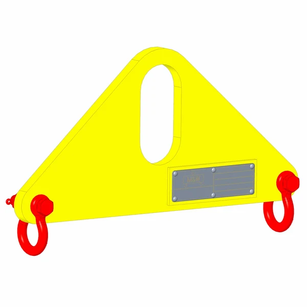 Small Length Lifting Beam (Bale Top) - 20,000 Lb. Capacity - 3' Max Spread