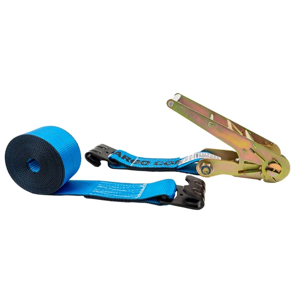 3" x 40' Ratchet Strap with Flat Hooks | Blue