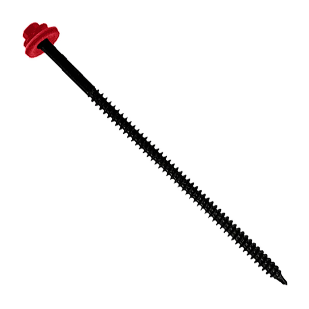 ST Fastening #12 X 8" InsulDrill Metal Roofing Screw - Crimson, Pkg 100