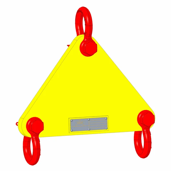 Small Length Lifting Beam (Shackle Top) - 2,000 Lb. Capacity - 2' Max Spread