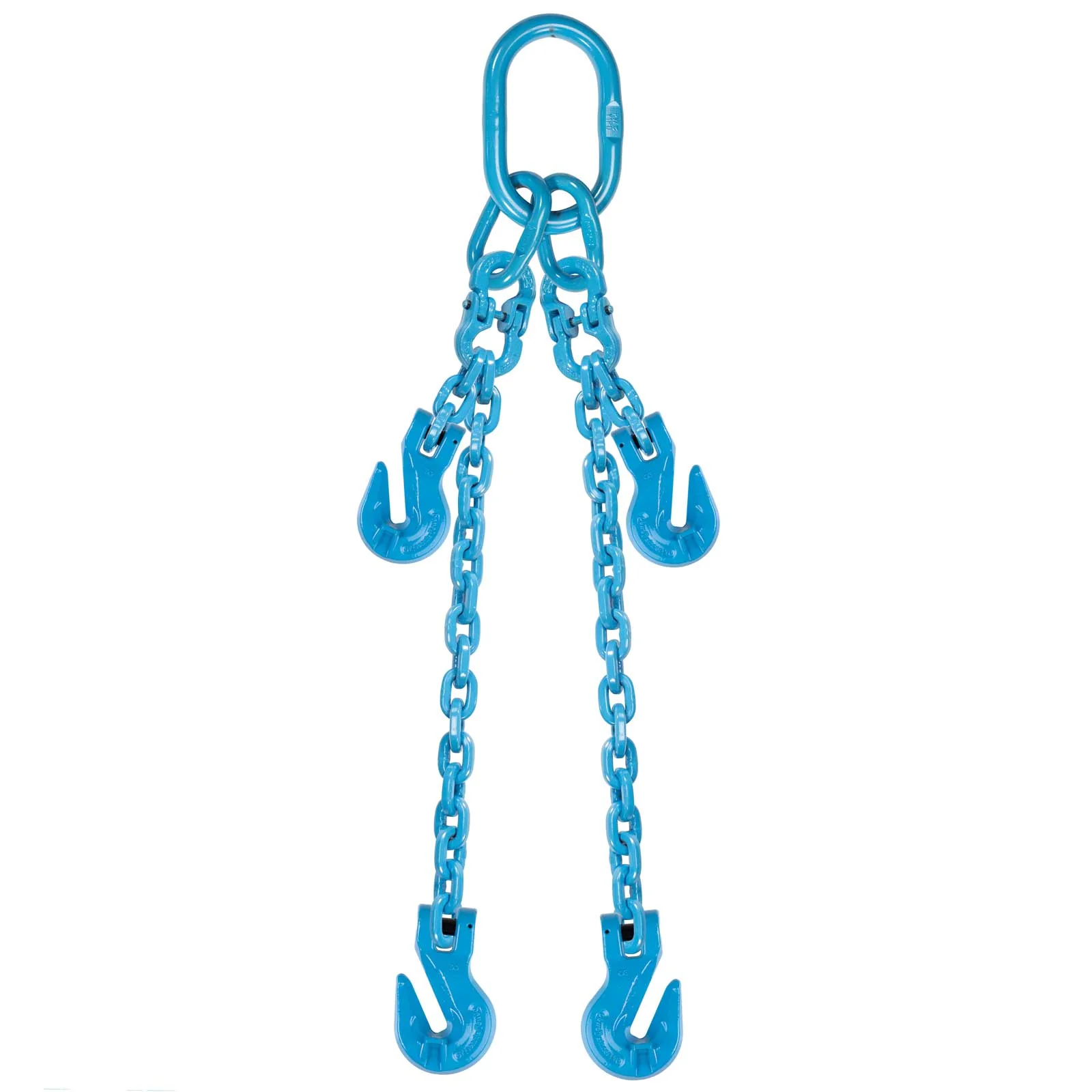 1/2" x 15' Pewag Adjustable 2 Leg Chain Sling w/ Grab Hooks - Grade 120
