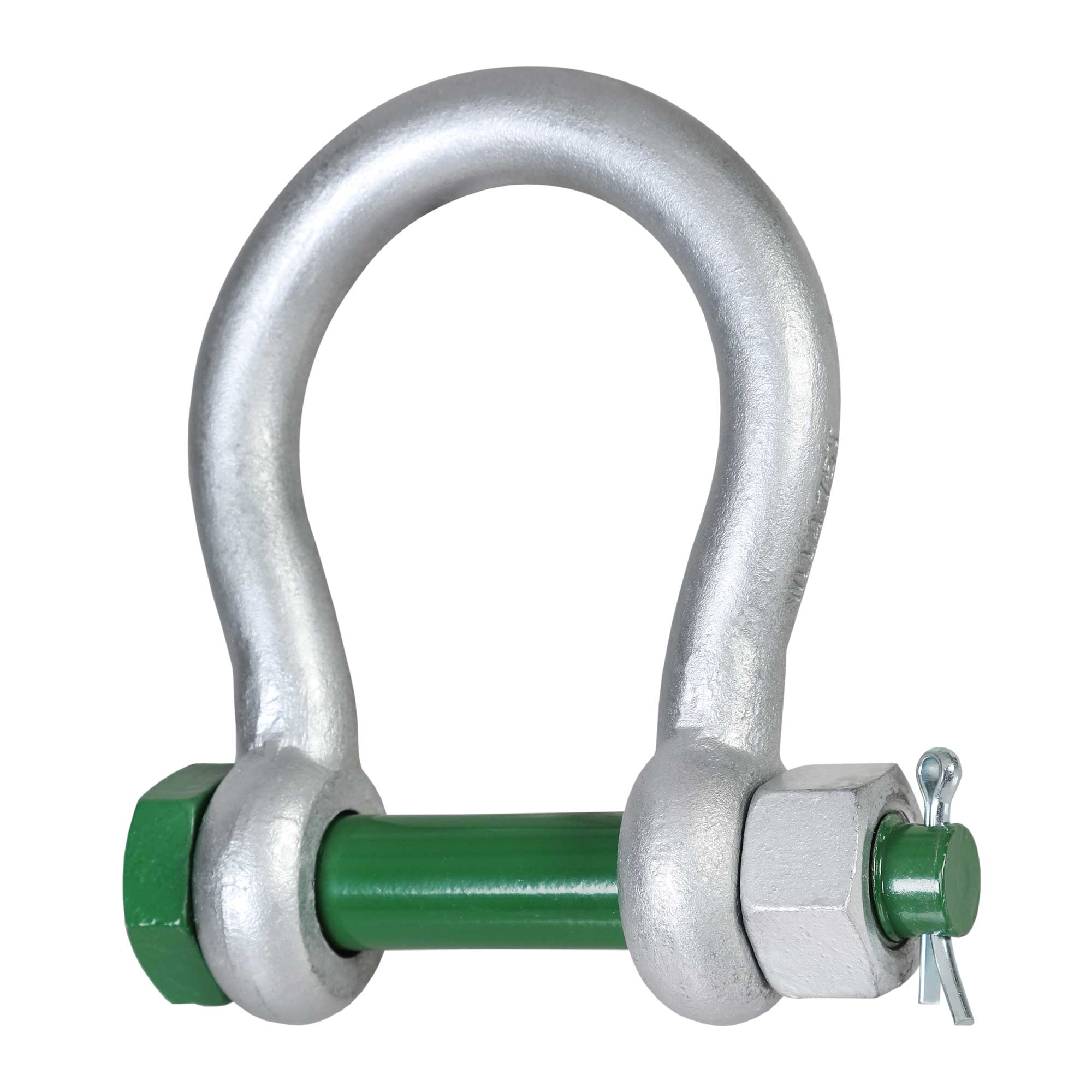 1-3/4" Van Beest Green Pin® Bolt Type Wide Mouth Towing Shackle | G-4263 - 25 Ton