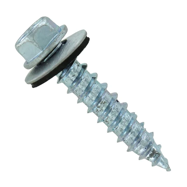 ST Fastening #14 x 1-1/4" Type 17 Woodbinder Metal Roofing Screw - Electro-Galvanized, Pkg 250