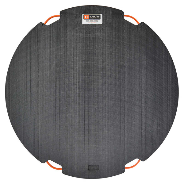 DICA SafetyTech® 60" Round Outrigger Pad | Super Duty | 3" Thick | Black