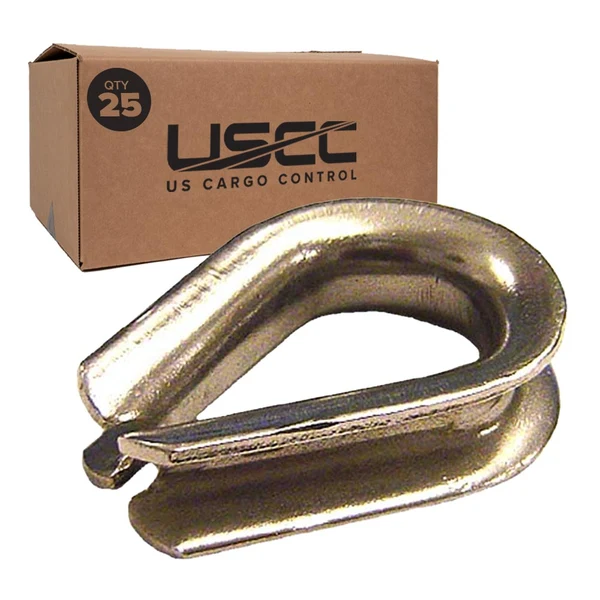 3/8" Stainless Steel Thimble | Type 304 - Heavy-Duty | 25-Pack