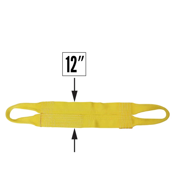 Nylon Lifting Sling - Continuous Eye Wide - 12" x 14' - 2-ply