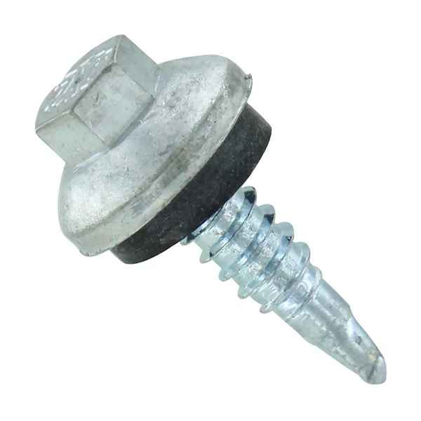 ST Fastening 1/4" x 7/8" ZXL Steelbinder Metal Roofing Stitch Screw - Electro-Galvanized, Pkg 250