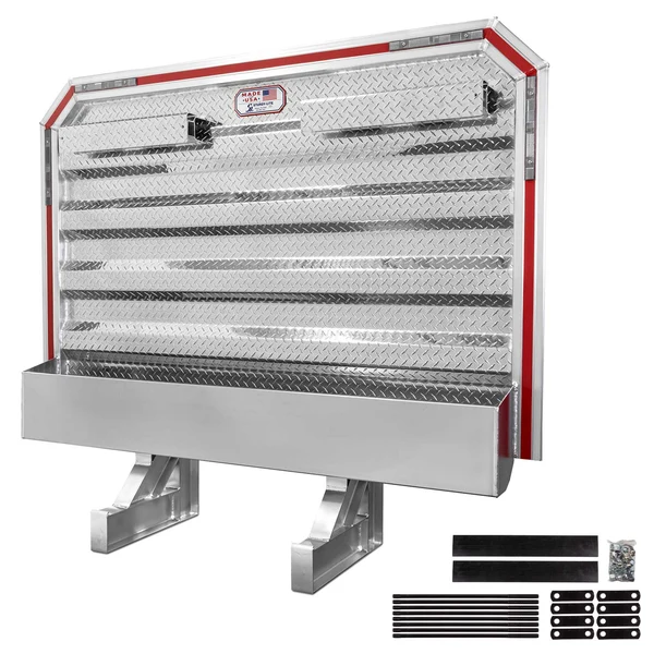 68" x 86" Semi Headache Rack | Full Tray & 2 Chain Hangers | Straight Frame Mounting Kit