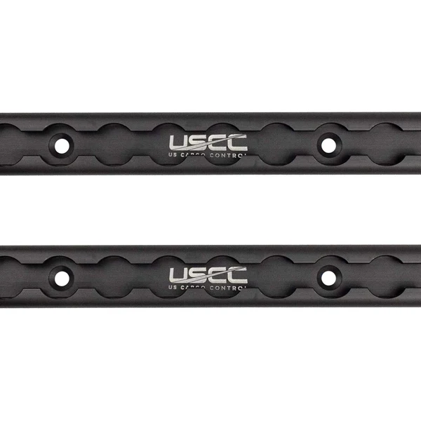 48" Aluminum L-Track | Black Anodized Finish | 2-Pack