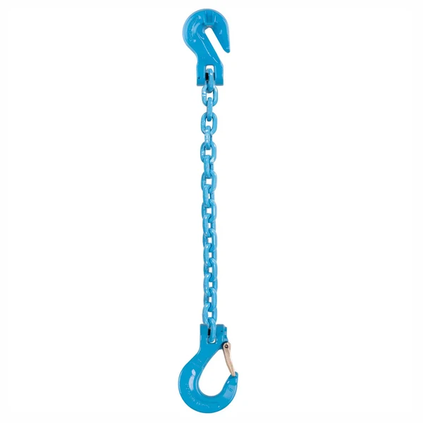 1/2" x 20' Pewag Single Leg Chain Sling w/ Grab & Sling Hooks - Grade 120