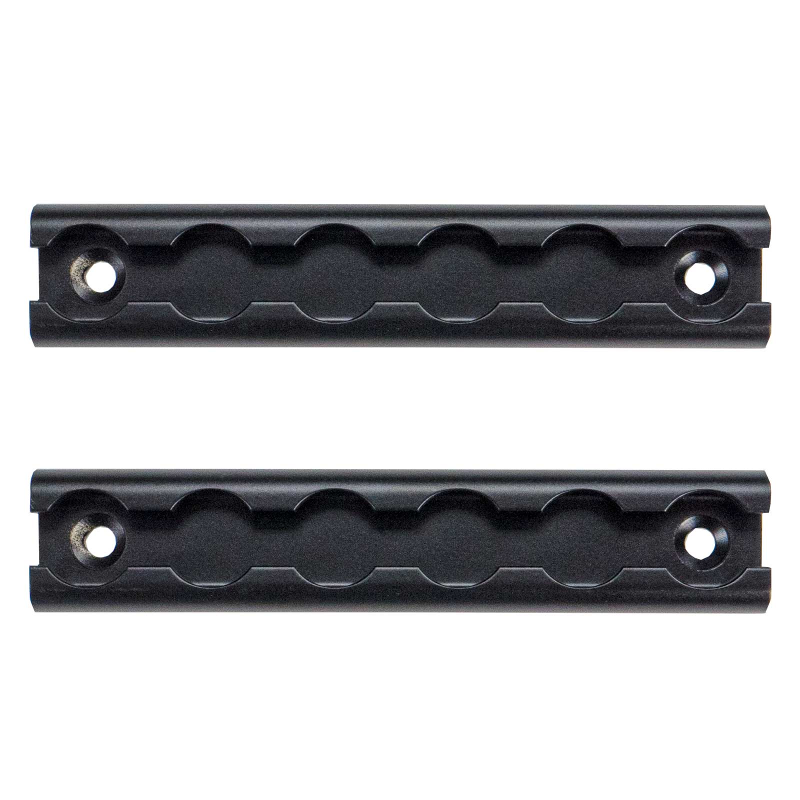 6" Aluminum L-Track | Black Anodized Finish | 2-Pack