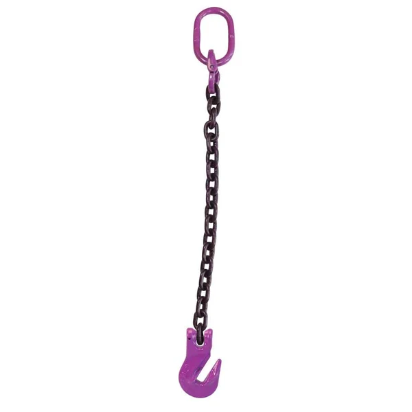 3/4" x 16' Single Leg Chain Sling w/ Grab Hook - Grade 100