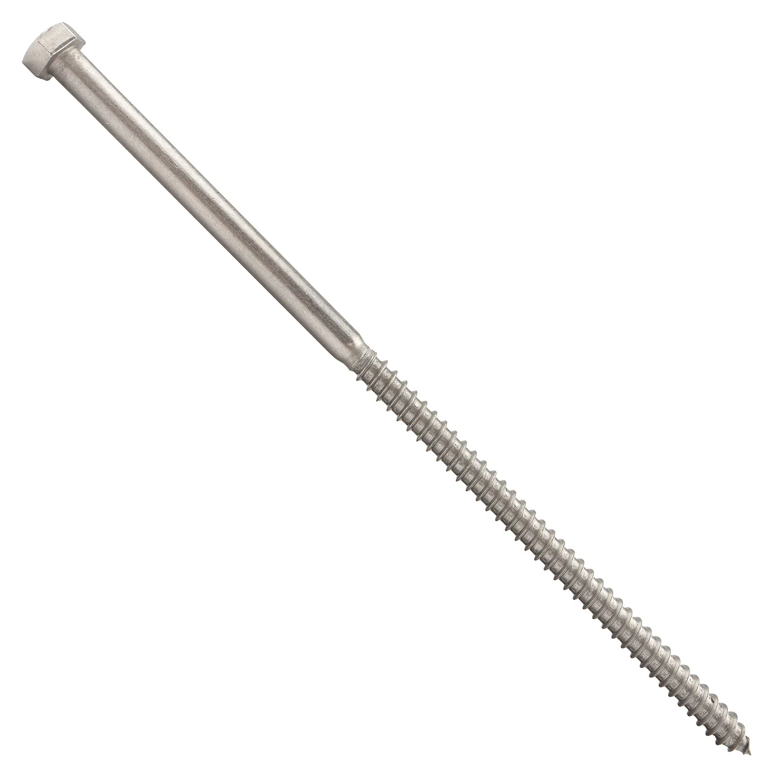 3/8" x 10" Conquest Hex Head Lag Bolt for Wood - 18-8 Stainless Steel
