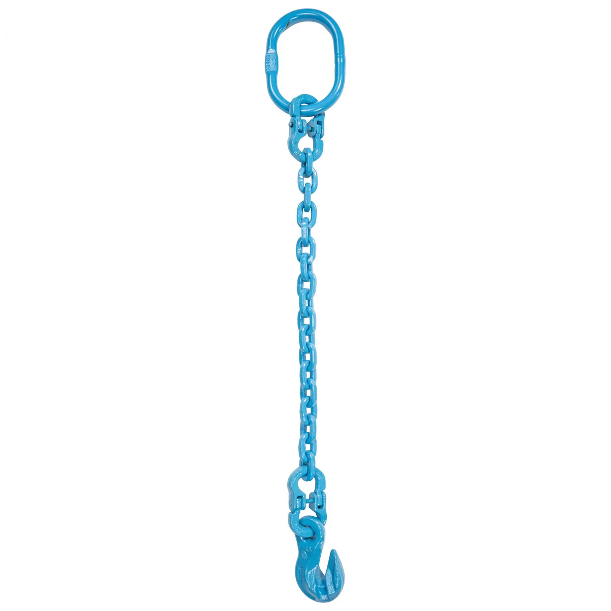 9/32" x 8' Pewag Single Leg Chain Sling w/ Grab Hook - Grade 120