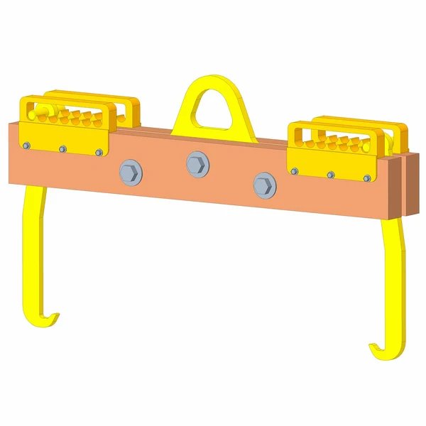 Non-Conductive Lifting Beam - 2,000 lb Capacity - 3.5' Max Spread