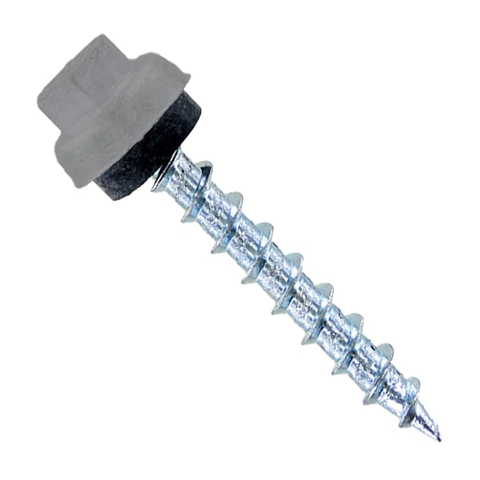 ST Fastening #12 X 1-1/2" ZXL Type 17 Woodbinder Metal Roofing Screw For OSB - Light Gray, Pkg 250